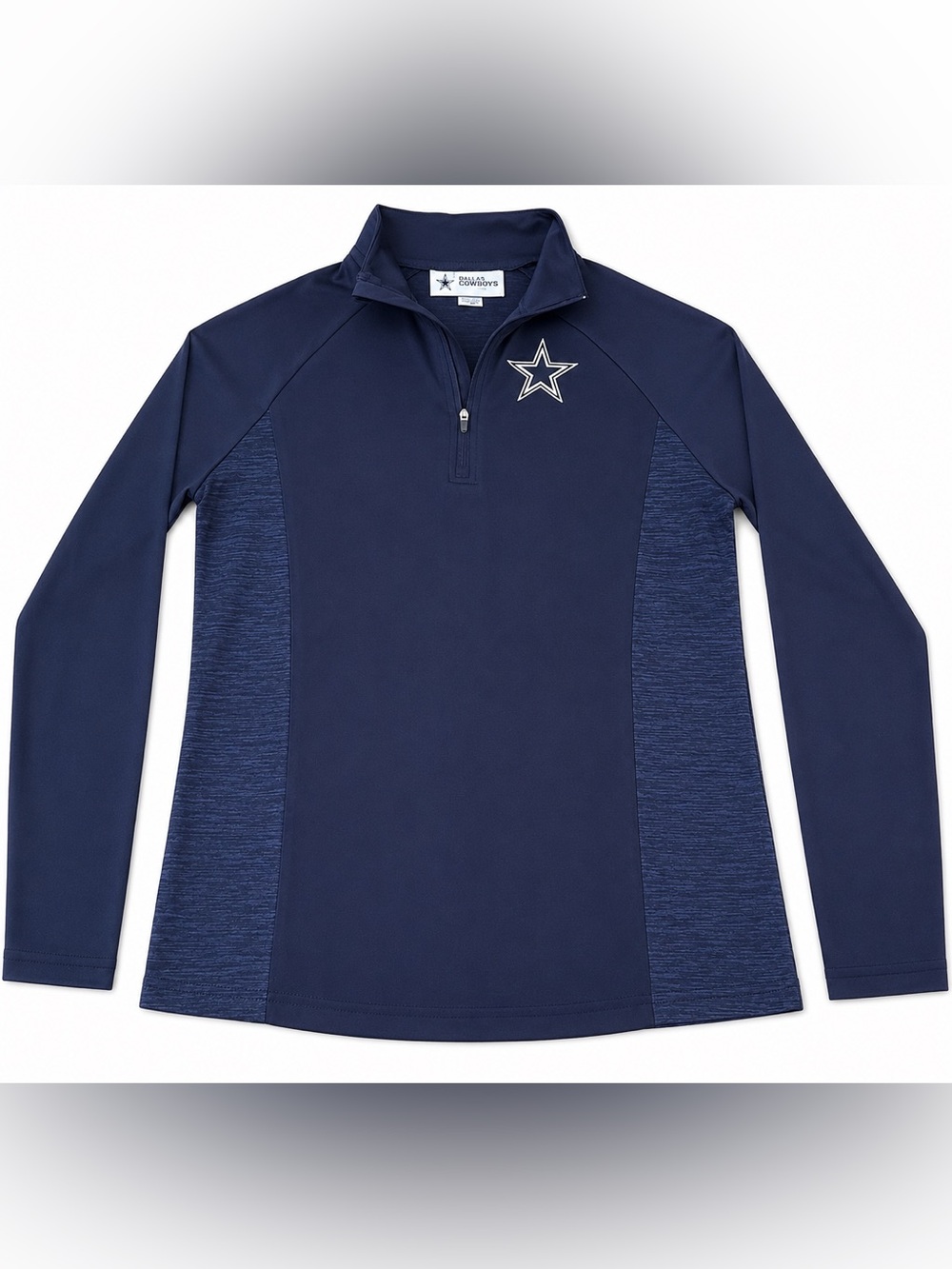 Dallas Cowboys Women’s Quarter Zip Pullover Size M Navy NFL Performance Top